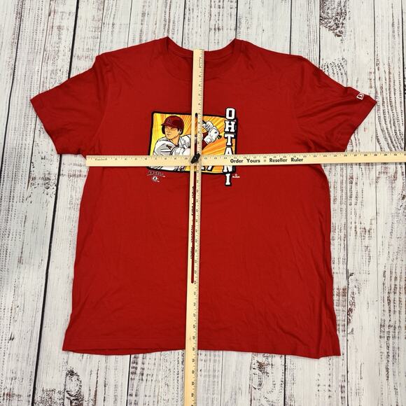 New Era Shohei Ohtani Angels #17 Graphic Tee Men’s XL Red MLB Pre-Dodgers - Picture 3 of 6